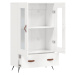 vidaXL Skříň highboard lesklá bílá 69,5 x 31 x 115 cm kompozitní dřevo