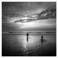 Fotografie A father and son wade into, Cavan Images, 40 × 40 cm