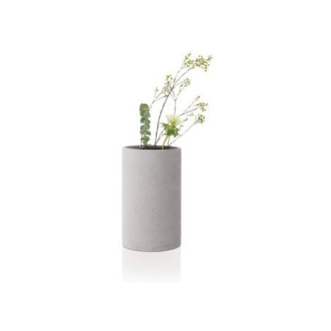 Světle šedá váza COLUNA S, výška 20 cm FOR LIVING