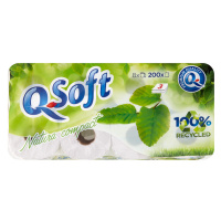 Q-Soft Toaletní papír Natura compact 3 vrstvý 8 ks