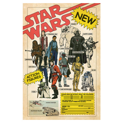 Plakát, Obraz - Star Wars - Action Figures, (61 x 91.5 cm) Pyramid