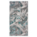 Šedo-modrý koberec Flair Rugs Marbled, 80 x 150 cm