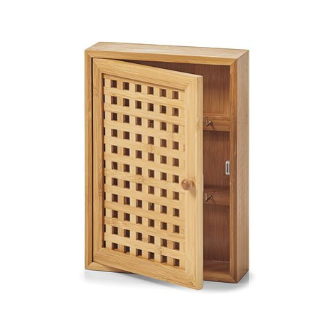 ZELLER Skříňka na klíče bambus 19 × 6 × 27 cm