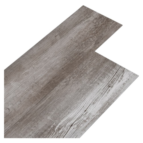 vidaXL Podlahová krytina PVC 5,02 m² 2 mm samolepicí matné hnědé dřevo