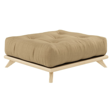 Podnožka Karup Design Senza Natural Clear/Wheat Beige