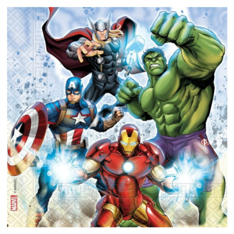 Ubrousky papírové Avengers 33 x 33 cm 20 cm Procos