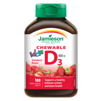 Jamieson Vitamín D3 Kids jahoda 100 cucacích tablet