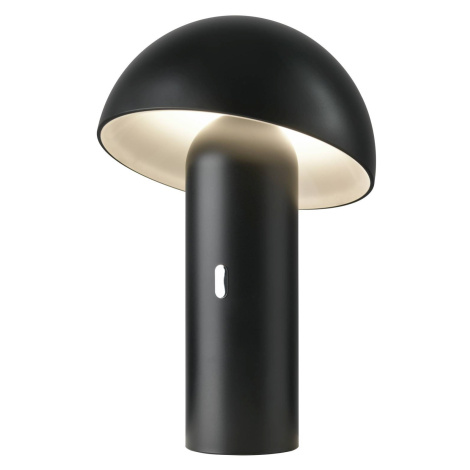 Sompex LED stolní lampa Svamp s baterií, otočná, černá