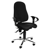 Topstar Kancelářská otočná židle SITNESS 10, s přestavitelnými područkami, černá