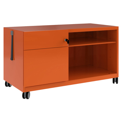 Oranžové kontejnery a boxy pod stůl