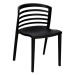 Plastová jídelní židle Monia černá