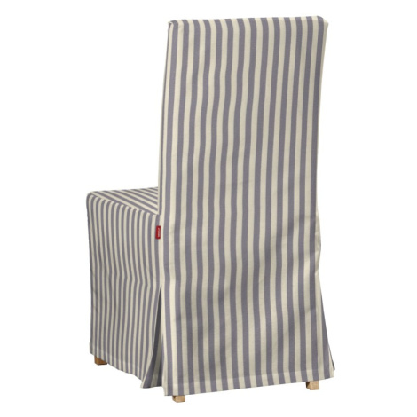 Dekoria Potah na židli IKEA  Henriksdal, dlouhý, tmavě modrá - bílá - pruhy, židle Henriksdal, Q