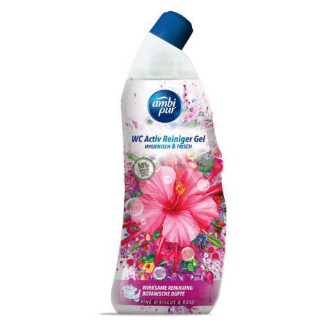 Ambi Pur WC Active gel ibišek & růže 750 ml AmbiPur