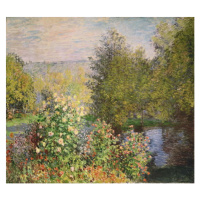 Obrazová reprodukce A Corner of the Garden at Montgeron, 1876-7, Claude Monet, 40x35 cm