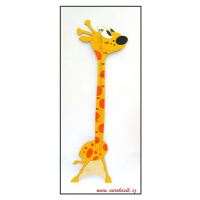 Dětský metr na zeď žirafa