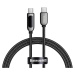 Kabel Baseus Display Cable USB-C to Type-C 100W 1m (black)