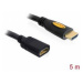 HDMI prodlužovací kabel Delock [1x HDMI zástrčka - 1x HDMI zásuvka] černá 5.00 m