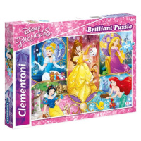 Clementoni - Puzzle Briliant 104 Princezny