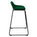TZB Barová židle Sligo Velvet zelená - 2 kusy