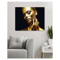 Obrazy na stěnu - Žena se zlatou kůží Rozměr: 80x100 cm, Rámování: bez rámu a bez vypnutí plátna