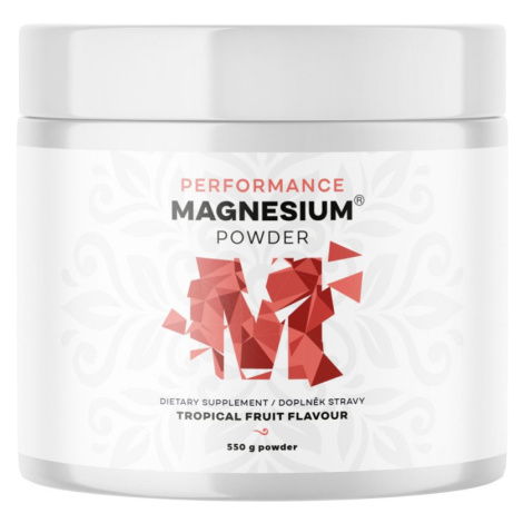 BrainMax Performance Magnesium® Powder, hořčík bisglycinát v prášku, 90 dávek, 550 g, Tropické o