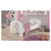Dětská postel s obrázky - čelo Pepe Rozměr: 160 x 80 cm, Obrázek: Pejsek a Kočička