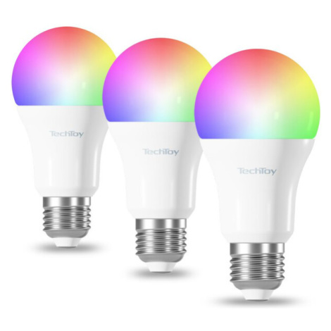 TechToy Smart Bulb RGB 9W E27 ZigBee 3ks Bílá Tesla