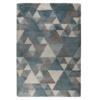 Modro-šedý koberec Flair Rugs Nuru, 80 x 150 cm