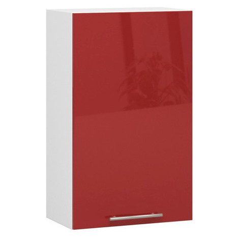 Kuchyňská skříňka OLIVIA W50 H720 - bílá/červený lesk Akord