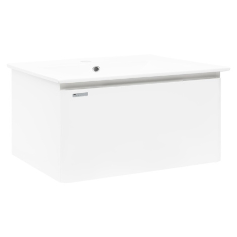Koupelnová skříňka s umyvadlem Naturel Ancona 100x45x46 cm bílá lesklá ANCONA2100DVB
