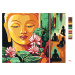 Malování podle čísel - ASIJSKÝ BUDDHA Rozměr: 40x50 cm, Rámování: vypnuté plátno na rám