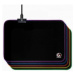 GEMBIRD Podložka pod myš MP-GAMELED-M, USB, RGB podsvícení, herní, 250x350mm, látková, černá