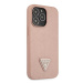 Guess GUHCP13LPSATLP hard silikonové pouzdro iPhone 13 / 13 Pro 6.1" pink Saffiano Triangle Logo