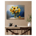Obrazy na stěnu - Slunečnice a kopretiny Rozměr: 40x50 cm, Rámování: bez rámu a bez vypnutí plát