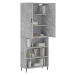 vidaXL Skříň highboard betonově šedá 69,5x34x180 cm kompozitní dřevo