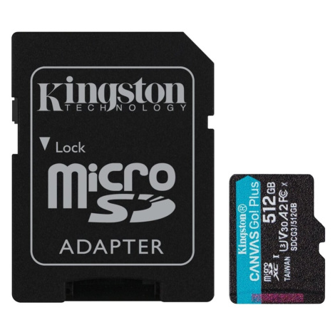 Kingston microSDXC 512GB + SD adapter SDCG3/512GB