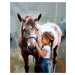 Obrazy na stěnu - Přátelství s poníkem Rozměr: 40x50 cm, Rámování: vypnuté plátno na rám