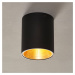 EGLO LED stropní svítidlo Polasso, kulaté, černá-zlatá