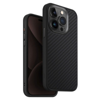 UNIQ Keva MagClick ochranný kryt iPhone 15 Pro Carbon (černý)