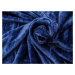 Tmavě modrá mikroplyšová deka VIOLET, 200x230 cm