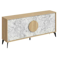 Casarredo Komoda GALATEA 180, dub/bílá Carrara