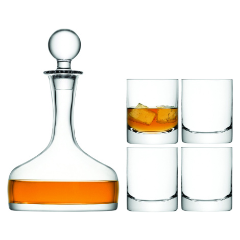 LSA dárkový set Whisky, 4 sklenice (250ml), karafa (1,6l), čiré LSA International