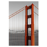 Fotografie SAN FRANCISCO Golden Gate Bridge | colorkey, Melanie Viola, (26.7 x 40 cm)