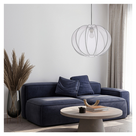 Závěsná lampa MELLOW černá 1x40W E27 stínidlo 52 bílá koule CANDELLUX