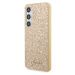 Guess PC/TPU Glitter Flakes Metal Logo kryt Samsung Galaxy S24 zlatý