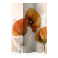 Paraván poppies - vintage Dekorhome 225x172 cm (5-dílný)