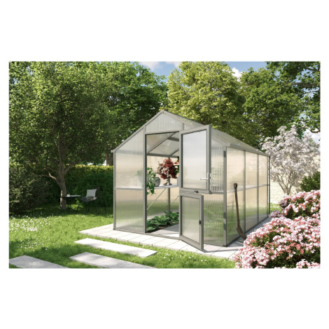Zahradní skleník KGT Iris III 3,2 x 2,3 m, antracit/šedá