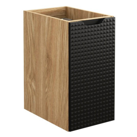 Comad Závěsná koupelnová skříňka Luxor Black 81-30-1D černá/dub olejovaný