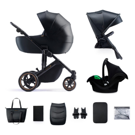 KINDERKRAFT SELECT Kočárek kombinovaný 3v1 Prime 2 Venezian Black, Premium