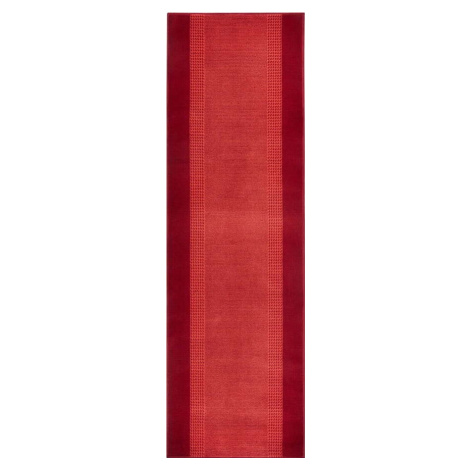 Červený běhoun Hanse Home Basic, 80 x 400 cm